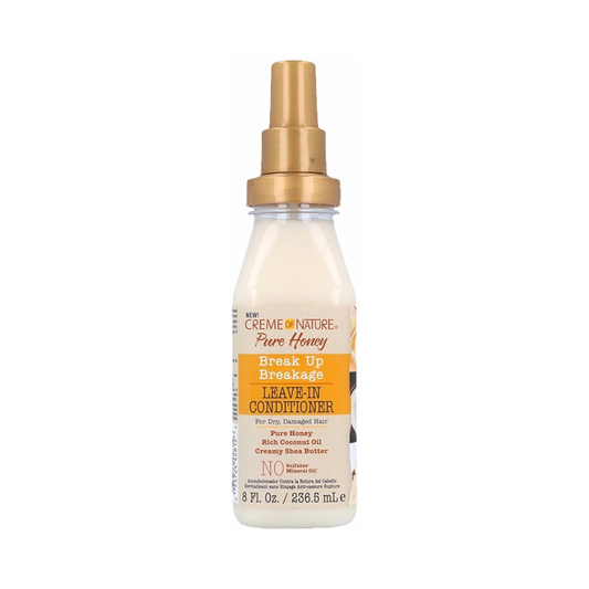 Crème de la nature Break Up Pure Honey Revitalisant sans rinçage anti-cassure 8 oz