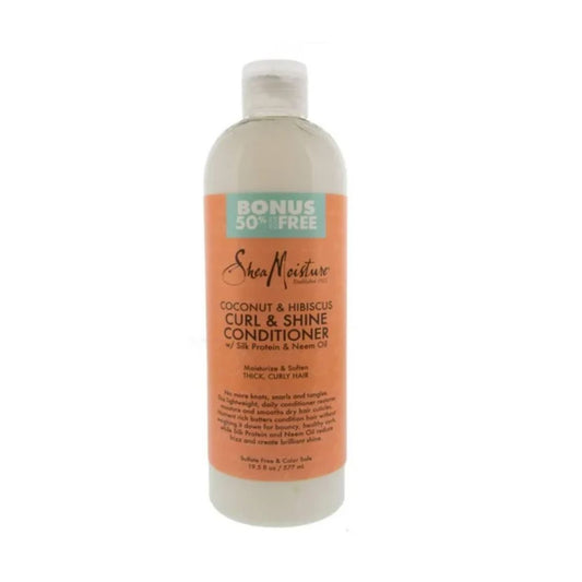 Après-shampooing boucles et brillance à la noix de coco et à l'hibiscus de Sheamoisture, 530 ml
