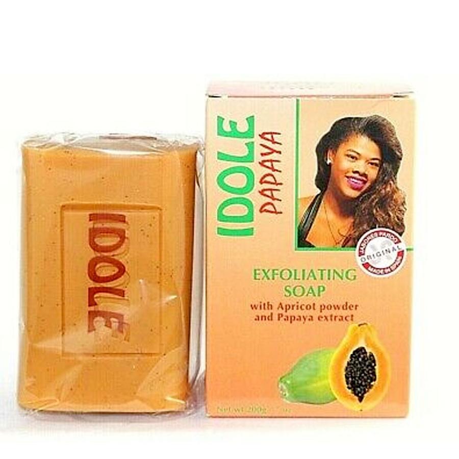Savon exfoliant éclaircissant à la papaye Idole - 200 g
