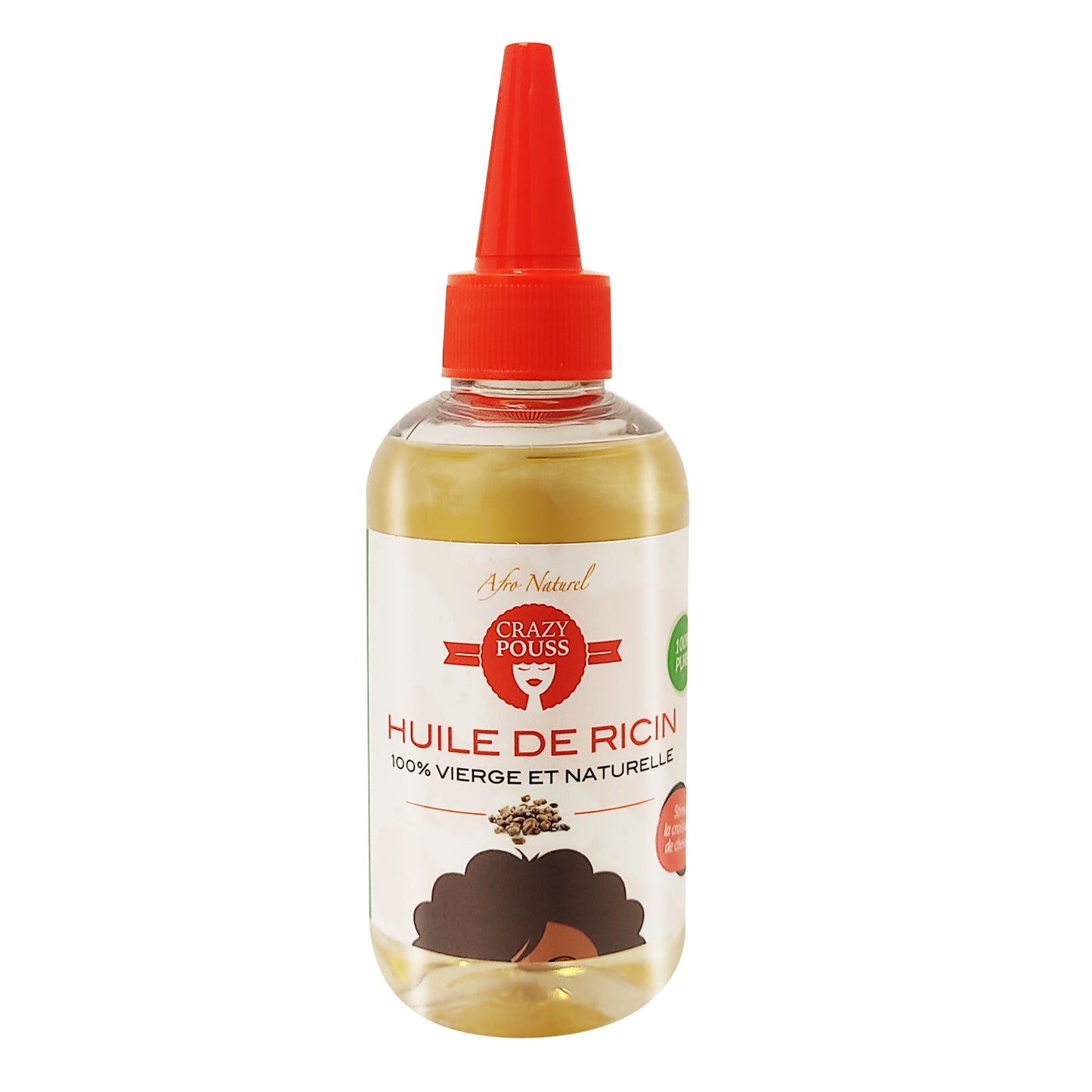 Huile De Ricin 100% Vierge Et Naturelle De Crazy Pouss