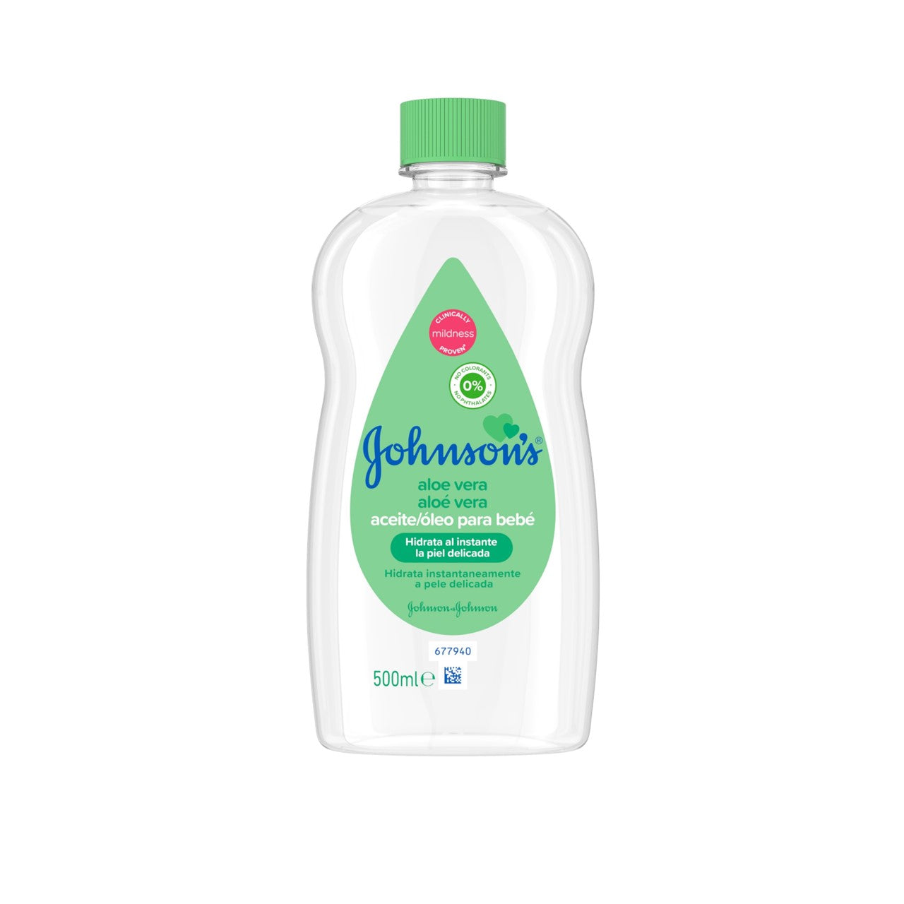 Huile pour bébé Johnson's Aloe Vera 500 ml