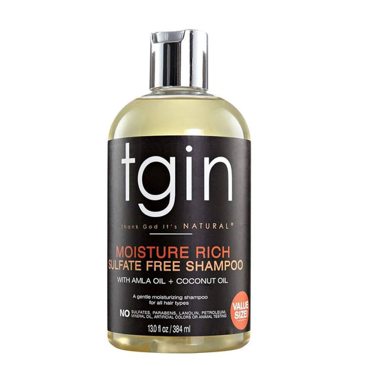Tgin Thank God It's Natural Shampooing riche en humidité sans sulfate avec huile d'amla + huile de coco 13 Fl Oz