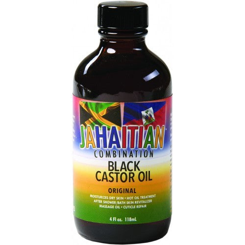 Huile de ricin noire combinée Jahaitian Original 4oz